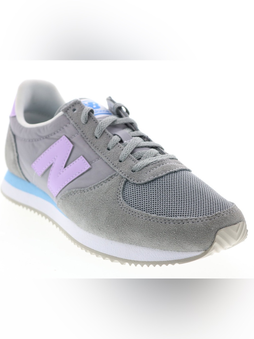 New Balance 220 WL220AD Womens Gray Purple Suede Lifestyle Sneakers shoes 9.5